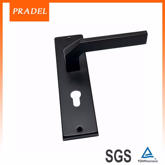 Maniglie per porte fantasia hardware decorativo per la costruzione di una villa color oro con piastra