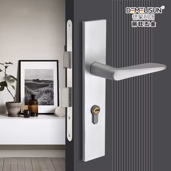 Serratura per maniglia per porta in materiale zinco antico vintage all'ingrosso con rosetta