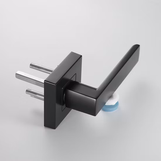 Maniglia per serratura per porta in plastica moderna con leva per mobili di lusso in acciaio inossidabile commerciale moderno in alluminio